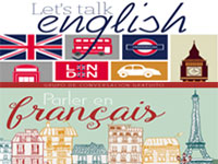 Grupos de conversación en inglés y francés