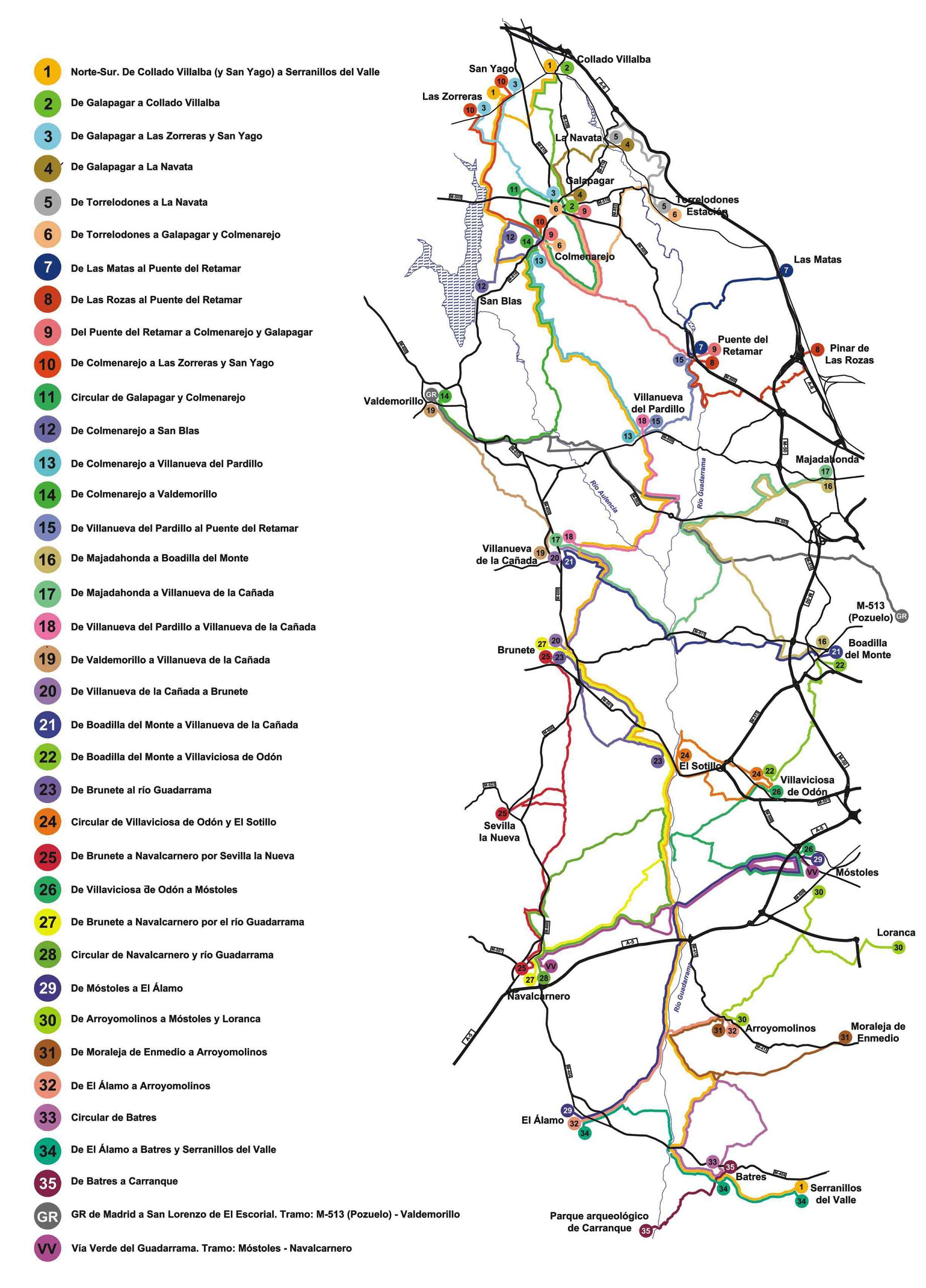 Rutas y Sendas Parque Regional del Guadarrama Rutas y Sendas Parque Regional del Guadarrama