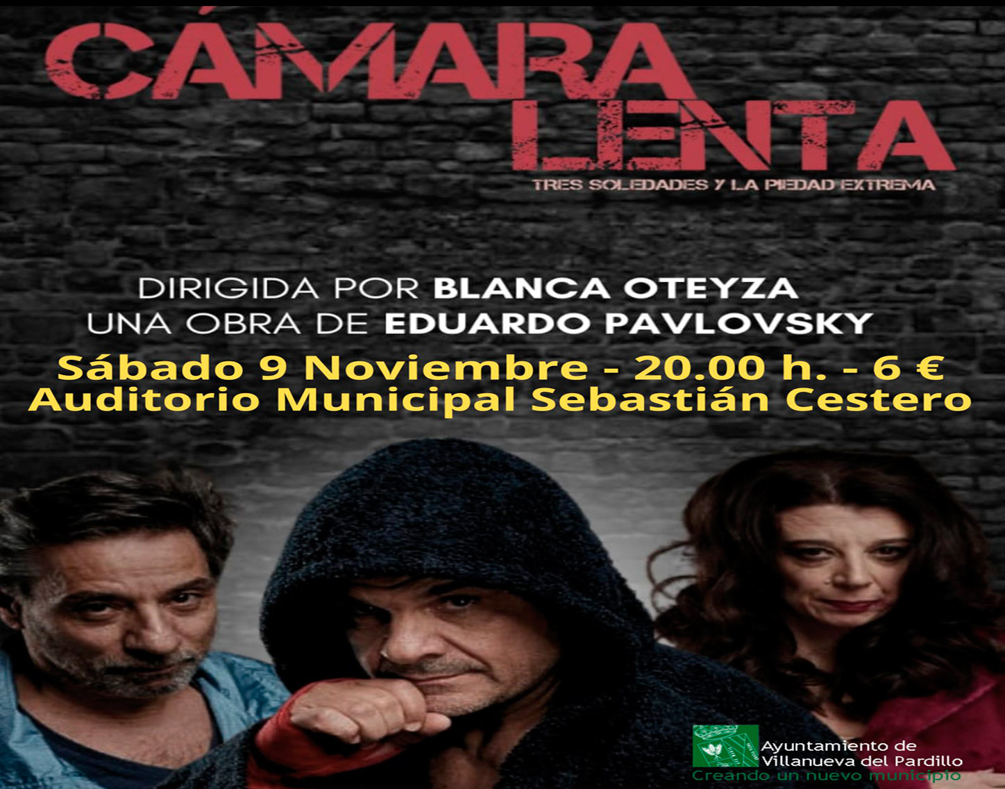 Teatro "Cámara lenta", sábado 9 de noviembre'24