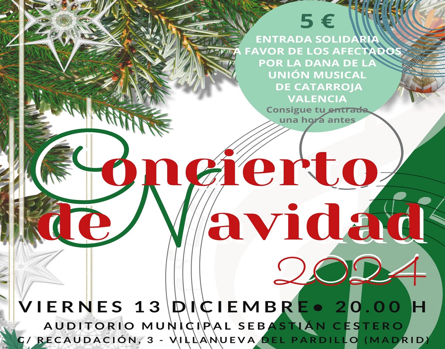 Concierto de Navidad Solidario, viernes 13 de diciembre'24