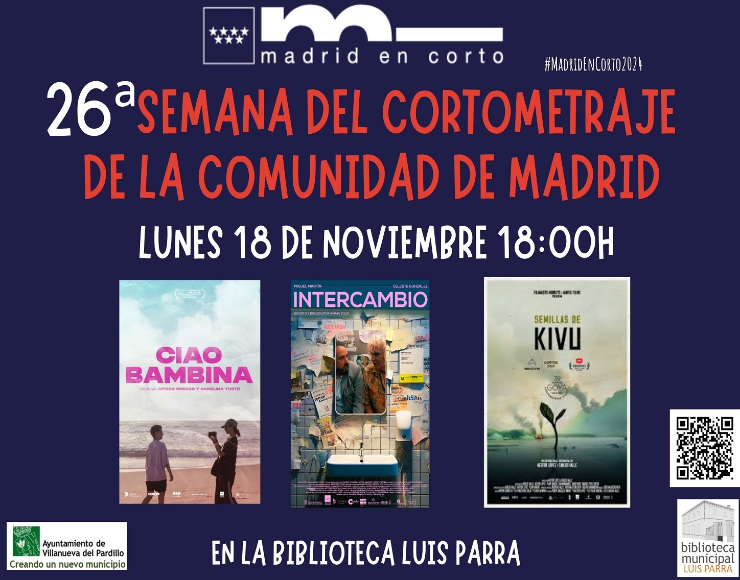 26ª Semana del Cortometraje de la Comunidad de Madrid