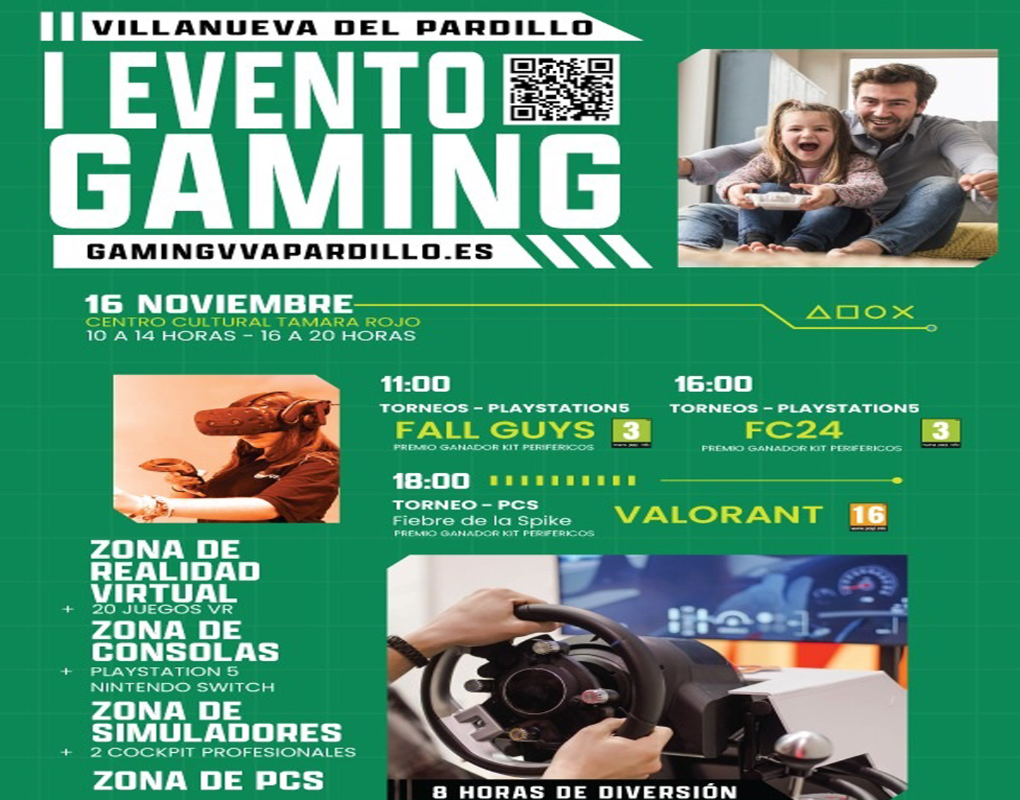 I Evento Gaming en Villanueva del Pardillo, 16 de noviembre'24