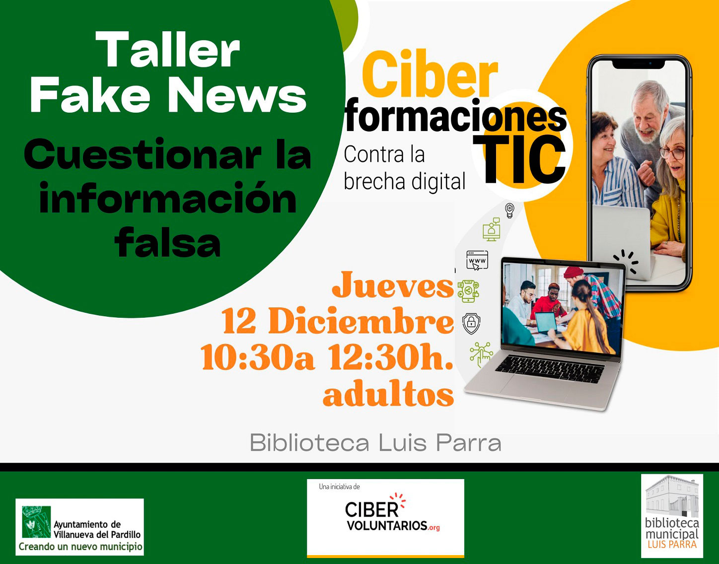 Taller de Fake News, jueves 12 de diciembre'24