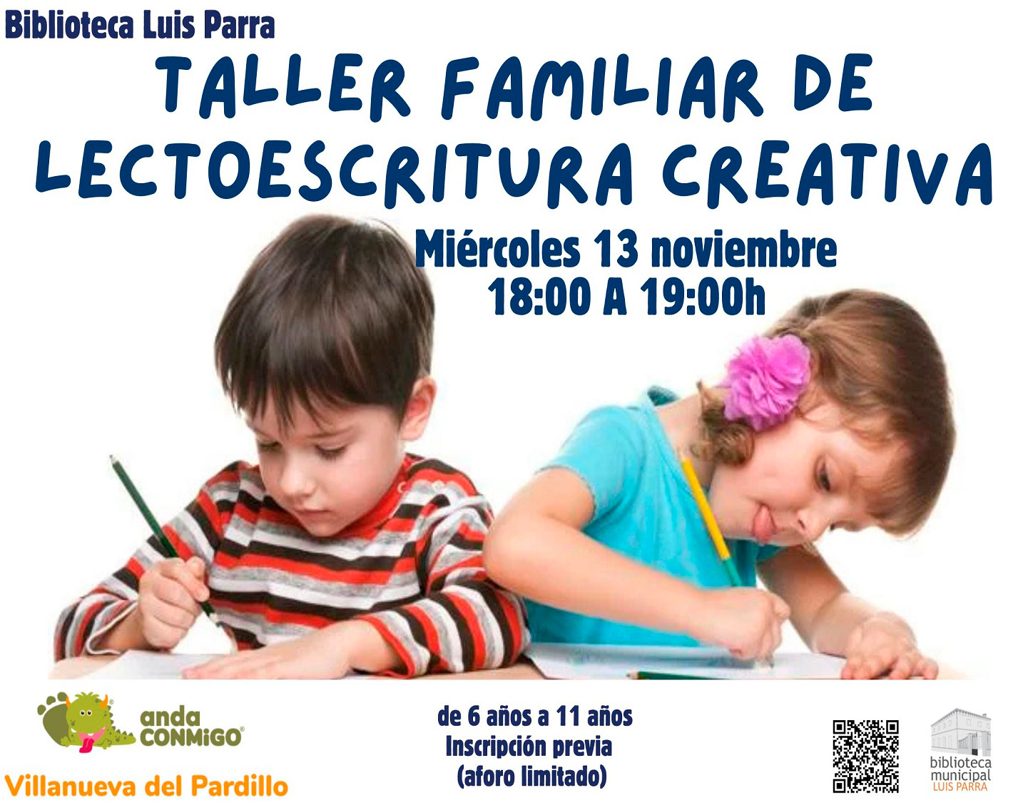 Taller de Lecto-Escritura, miércoles 13 de noviembre'24