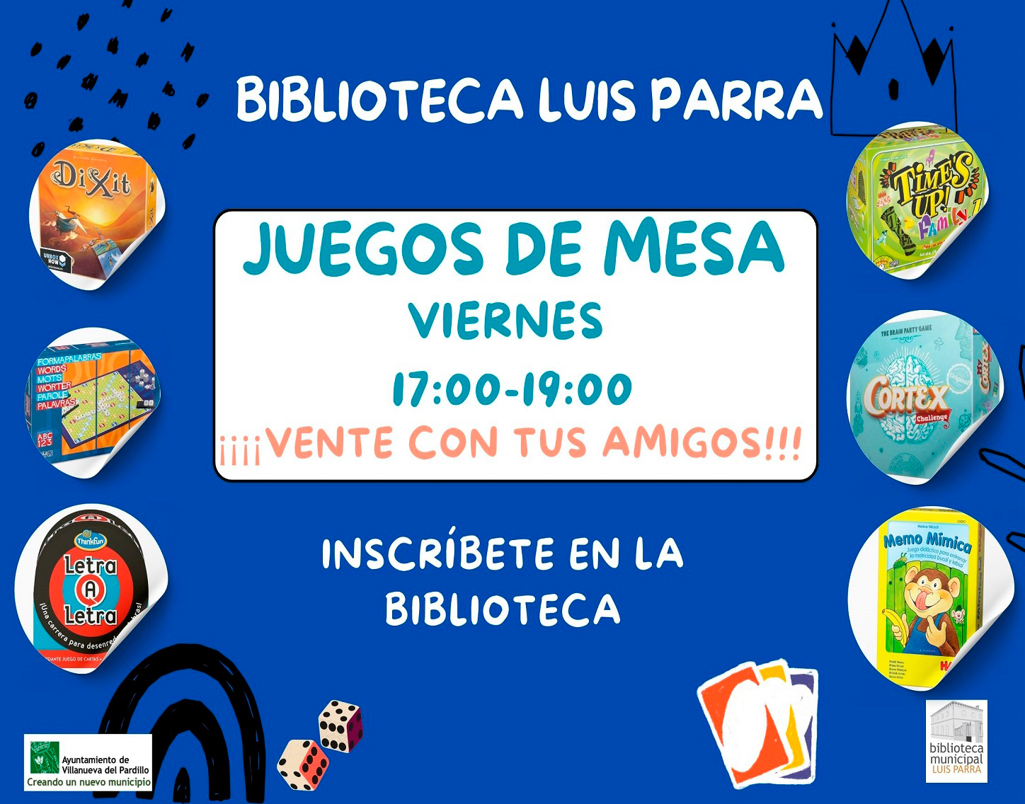 Taller de Juegos en familia en la Biblioteca Municipal enero'25