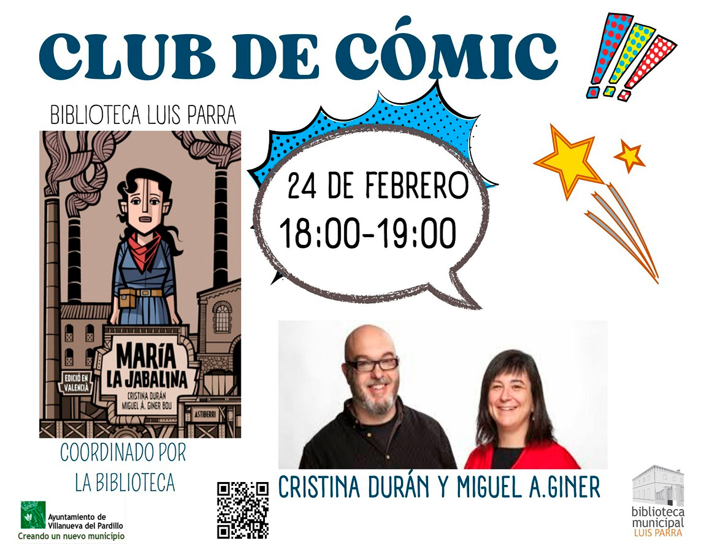 Club de lectura de cómic, lunes 24 de febrero'25