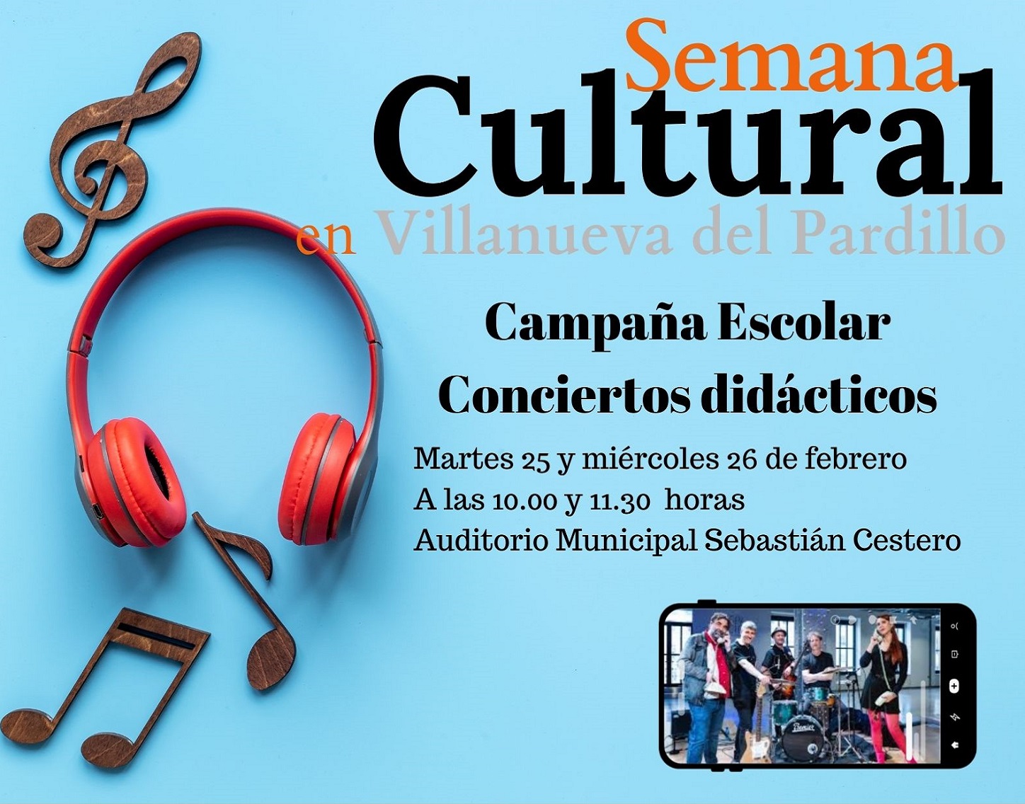 Campaña escolar conciertos didácticos, martes 25 y miércoles 26 de febrero'25