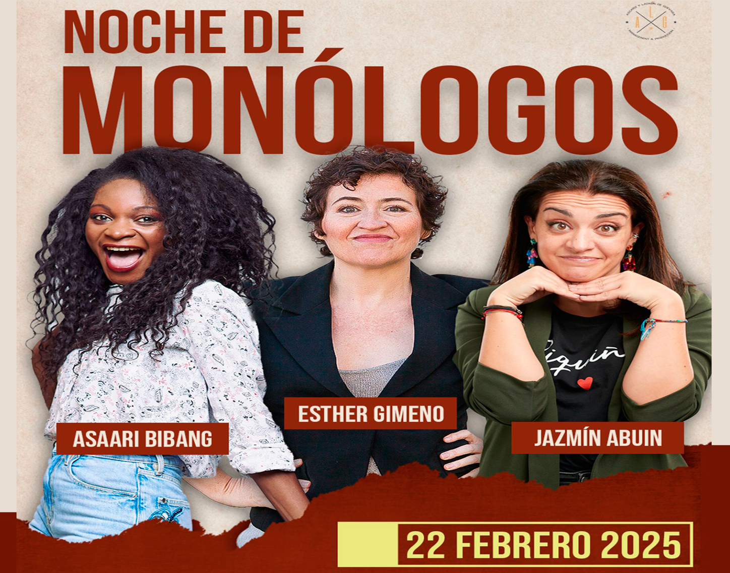 Noche de monólogos, sábado 22 de febrero'25