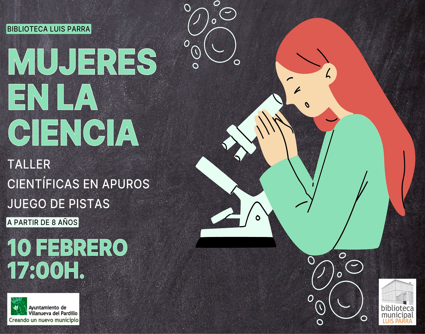 Taller "Científicas en apuros", lunes 10 de febrero'25