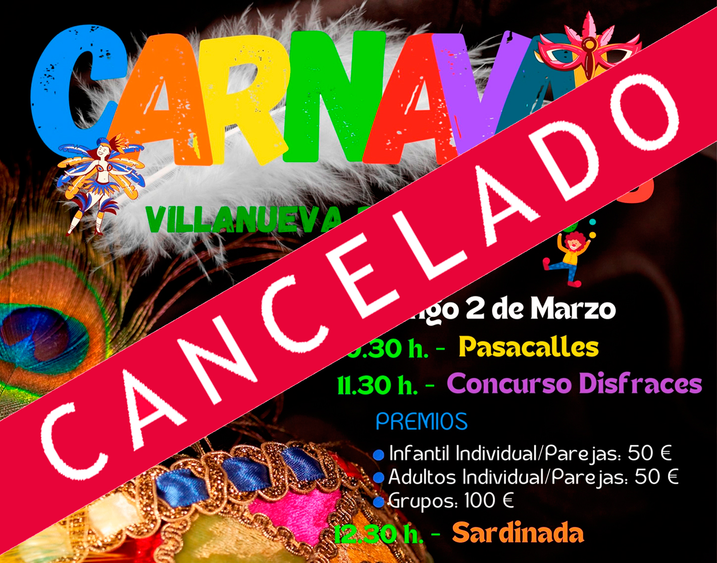 Cancelado definitivamente el Carnaval 2025 por motivos meteorológicos