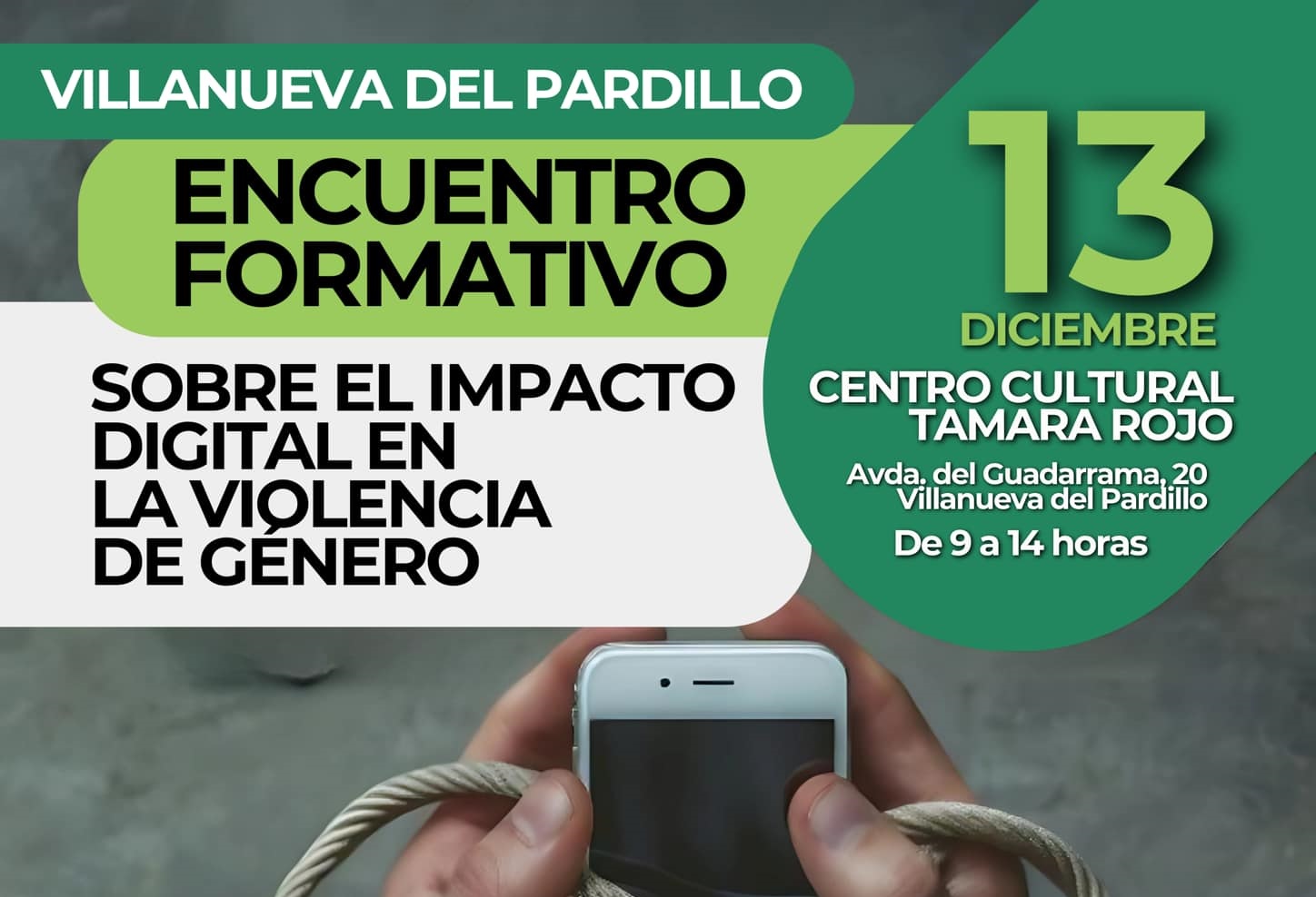 Encuentro Formativo sobre el Impacto Digital en la Violencia de Género en Villanueva del Pardillo