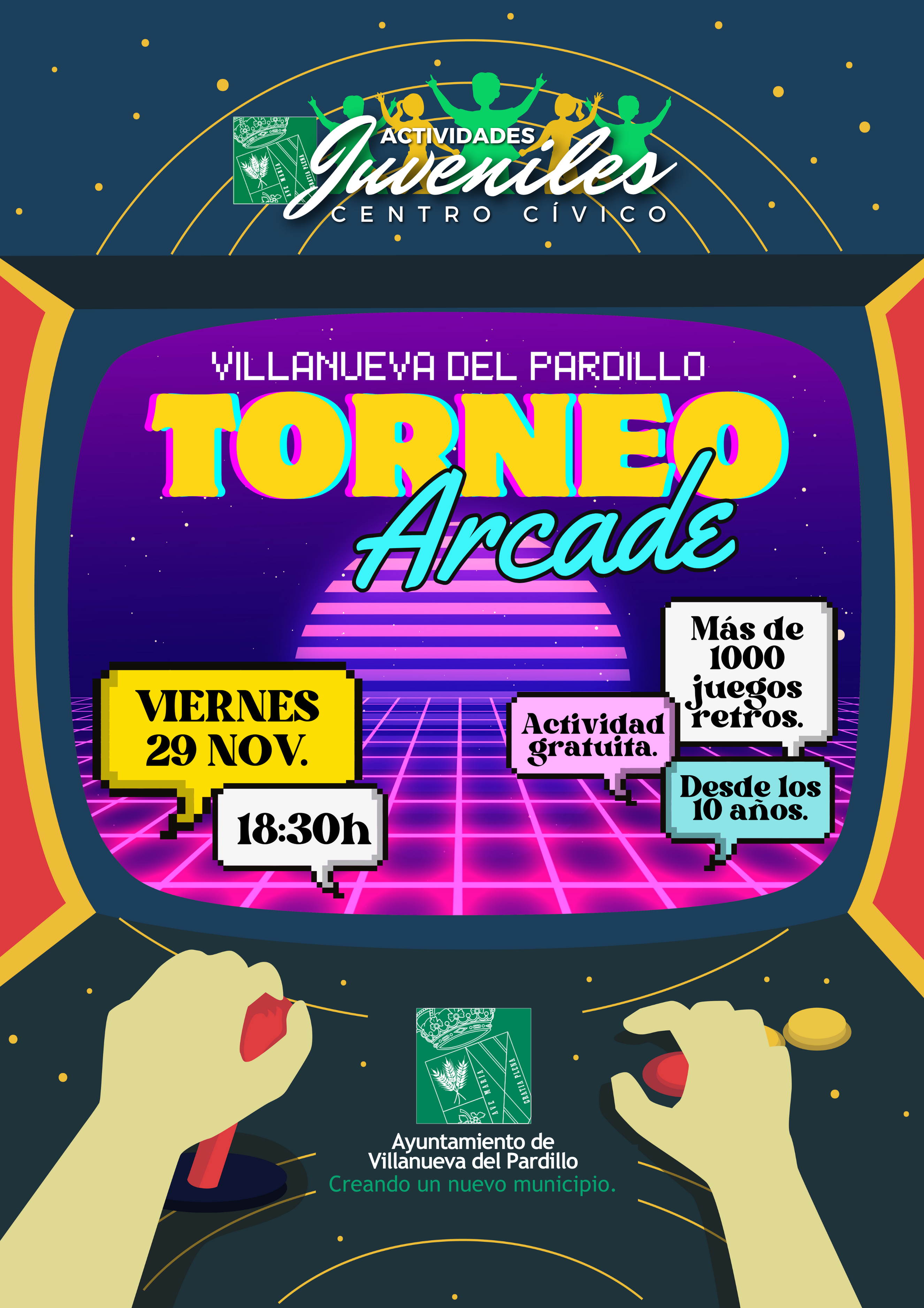 Actividades juveniles Centro Cívico. Torneo de Arcade en Villanueva del Pardillo