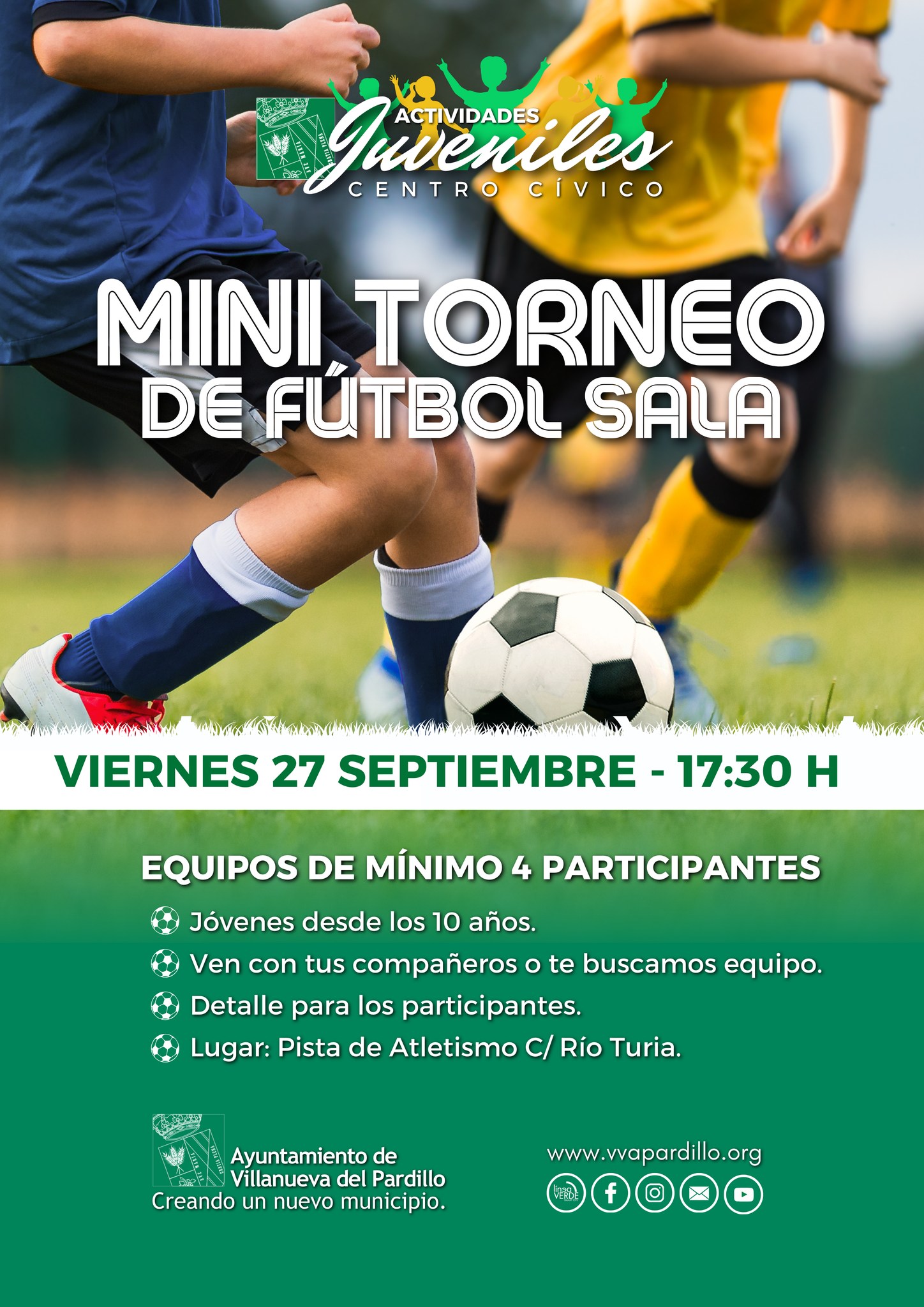 Actividades juveniles. Mini Torneo de Fútbol Sala en Villanueva del Pardillo