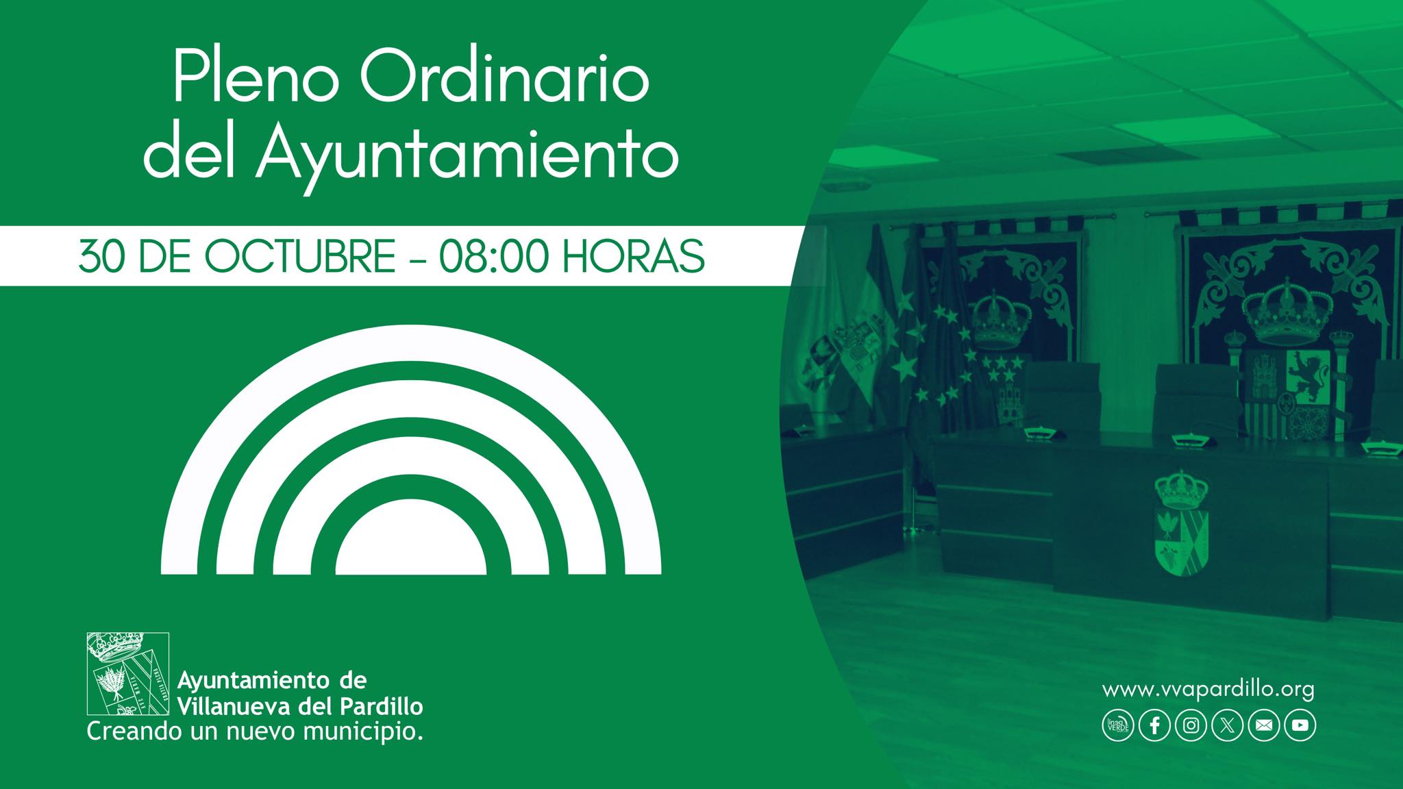 Pleno ordinario de octubre en Villanueva del Pardillo