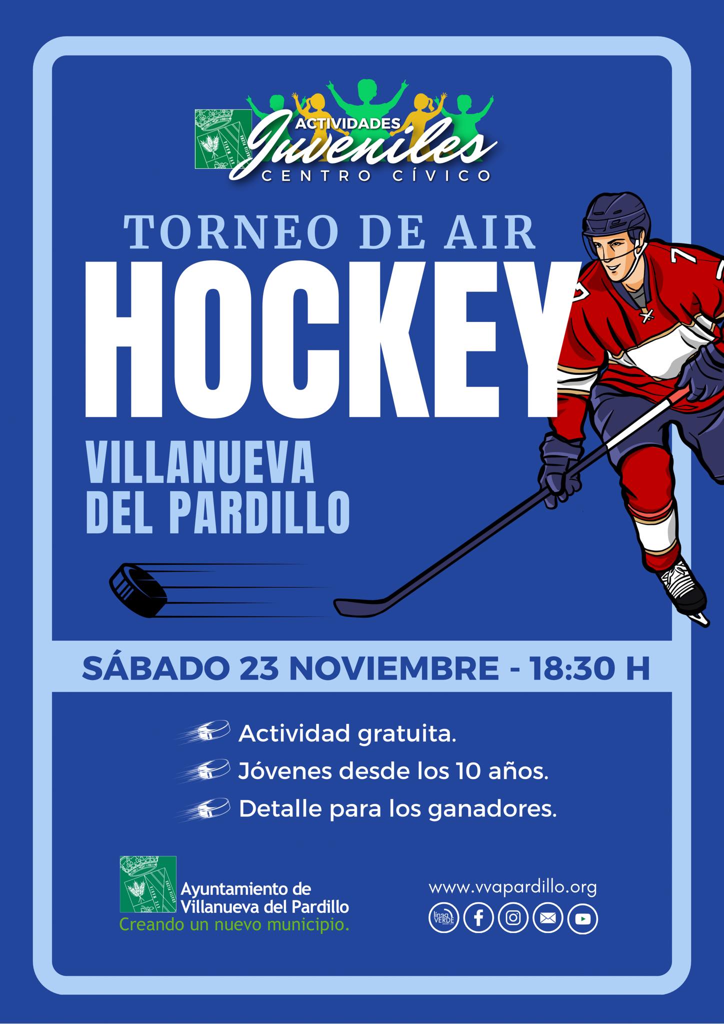 Actividades juveniles Centro Cívico. Torneo de Air Hockey en Villanueva del Pardillo