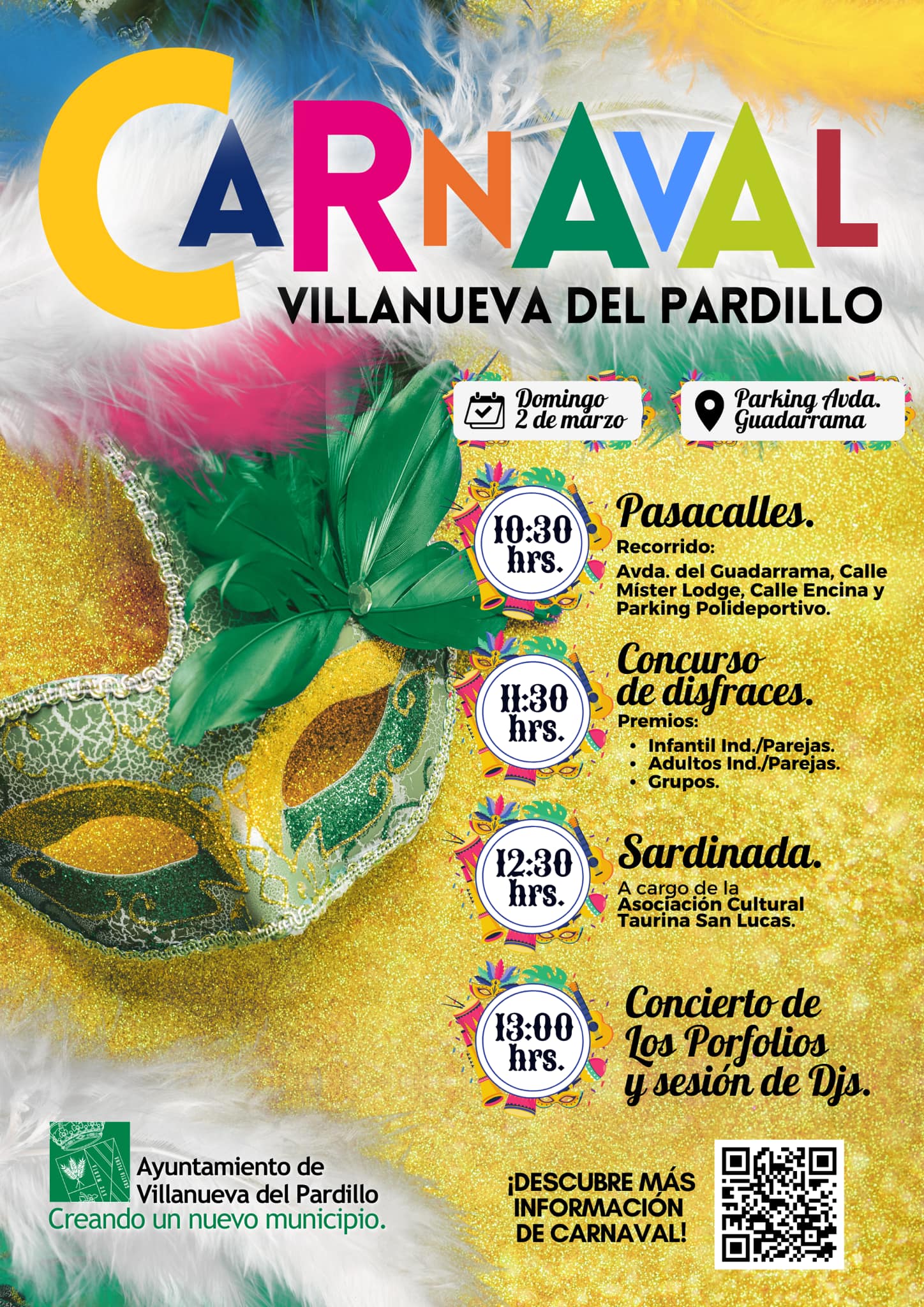 ¡Llega Carnaval 2025 a Villanueva del Pardillo!