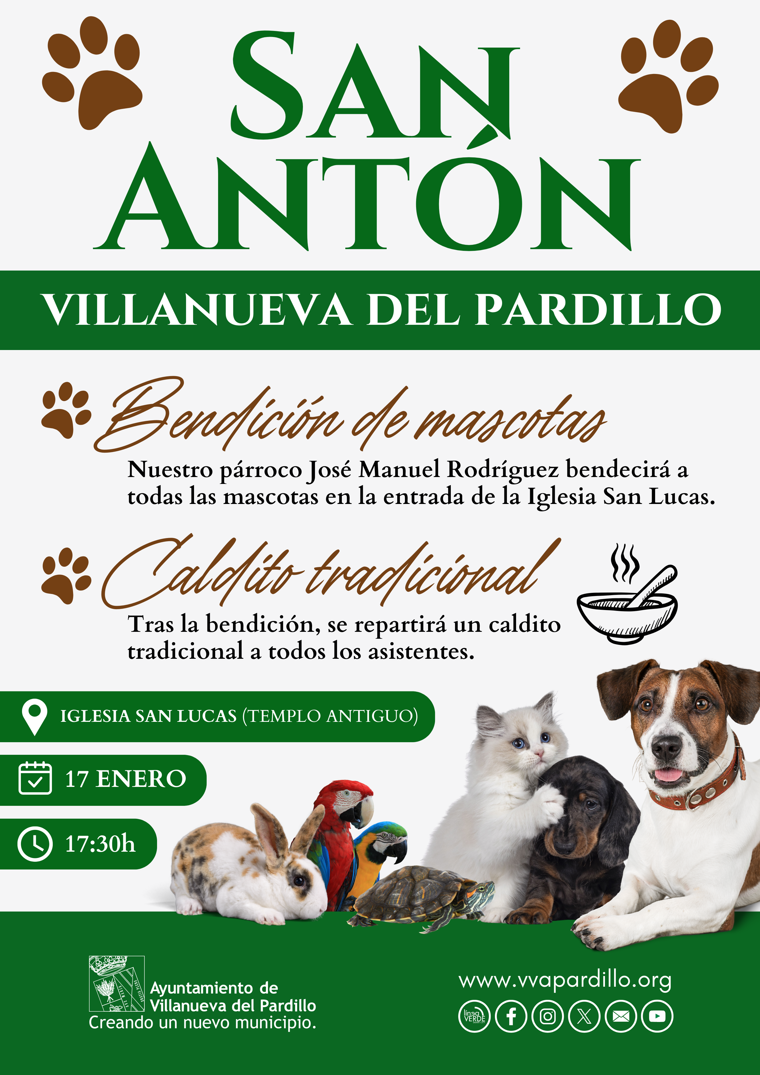 Celebración de San Antón en Villanueva del Pardillo