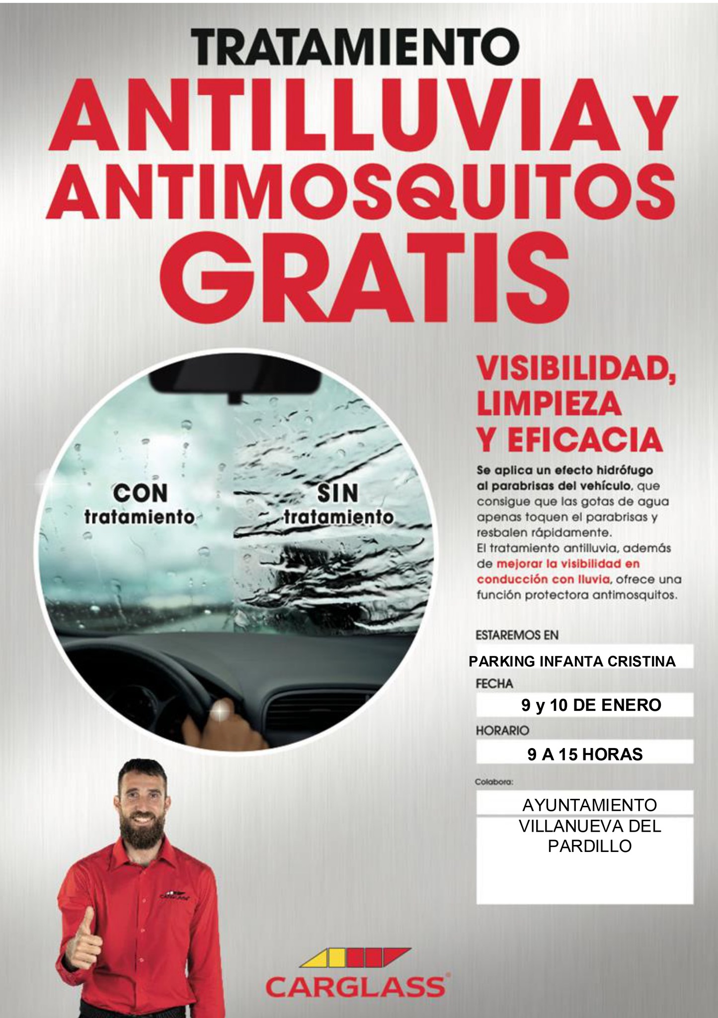 Campaña tratamiento antimosquitos y antilluvia en Villanueva del Pardillo