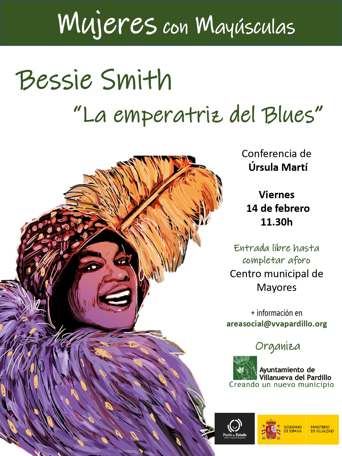 Ciclo de conferencias Mujeres con Mayúscula. Conferencia sobre Bessie Smiith, la Emperatriz del Blues